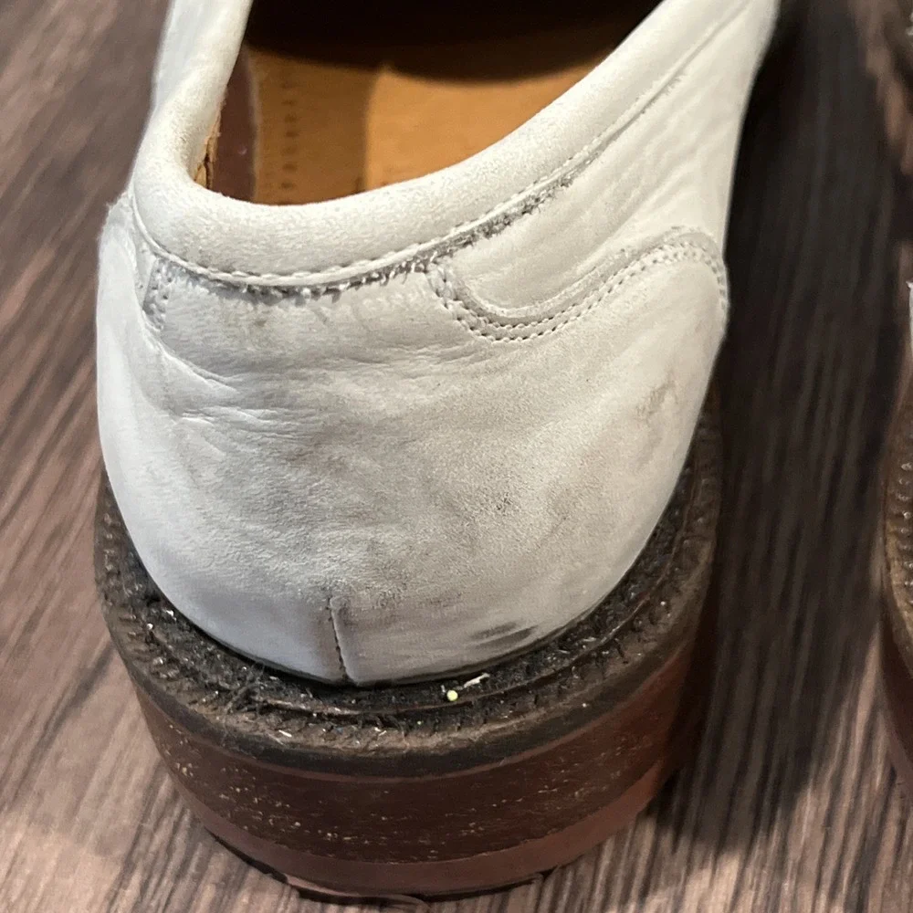Johnston Murphy Made In Italy Men's Penny Loafers Shoes Ivory Casual Size 7M